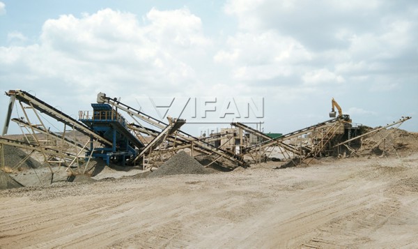 200t / h linha de produção de basalto granito